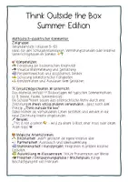 Vorschau - Arbeitsblätter - Think outside the box Summer Englisch Sek I - Seite 1