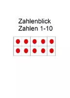 Vorschau - Spiele - Zehnerfelder - Blitzblick / Zahlenblick - Maxi -Set - Deckblatt