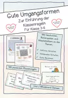 Vorschau - Unterrichtsreihen - Gute Umgangsformen - Themenheft zur Einführung der Klassenregeln - Deckblatt