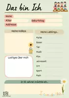 Vorschau - Arbeitsblätter - Das bin Ich - Seite 1
