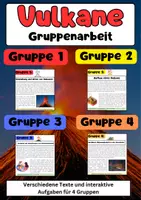 Vorschau - Stationenlernen - Vulkane Materialpaket: Aufbau, Ausbrüche, Plattentektonik - Seite 1