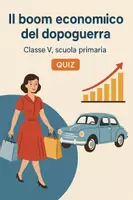 anteprima - Quiz - Il boom economico del dopoguerra - Quiz - Pagina di copertina