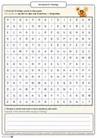 Vorschau - Arbeitsblätter - Wordsearch – Feelings / Emotions (English, Klasse 6) - Seite 1