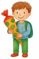 Vorschau - selbst erstellte Cliparts/Grafiken - Cliparts: Schulkinder und Schultüten zum Schulanfang - Seite 2