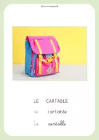 Aperçu - Cartes / Images - Cartes vocabulaire de l'école (corpus de mots) - Page 2