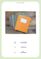 Aperçu - Cartes / Images - Cartes vocabulaire de l'école (corpus de mots) - Page 3