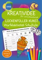 Vorschau - Mal- und Bastelvorlagen - Würfle deine Schultüte - Muster-Schultüten-würfeln - Würfelaktivität Herbst | Schulanfang | Schulstart | Klasse 1 | Kunstprojekt | Schultüte Vorlage | kreative Lückenfüller | Lückenfüller Kunst zwischendurch - Deckblatt
