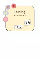 Vorschau - Arbeitsblätter - Klettmappe (TEACCH-Mappe) zur Addition im ZR 20 - Frühling - Seite 2