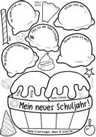 Vorschau - Arbeitsblätter - Eisbecher – Mein neues Schuljahr / Schuljahresanfang - Seite 2