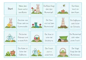 Vorschau - Spiele - Domino Präpositionen Frühling & Ostern - Seite 2