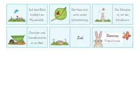 Vorschau - Spiele - Domino Präpositionen Frühling & Ostern - Seite 3