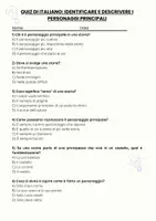 anteprima - Quiz - Identificare e descrivere i personaggi principali - Pagina 1