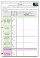 Vorschau - Stundenentwürfe - Differenzierungsmatrix Berichte - Laufzettel Gruppe 3 - Seite 1