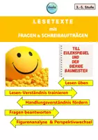 Vorschau - Stundenentwürfe - Lesetext mit Fragen & Schreibaufträgen : Till Eulenspiegel - Deckblatt
