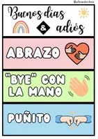 Vista previa - Refuerzo / NEE / Materiales de apoyo - Rutina de saludo y despedida - página 3