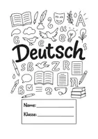 Vorschau - Mal- und Bastelvorlagen - Materialpaket: Deckblätter für Deutsch - Deckblatt