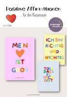 Vorschau - Poster - Poster - Positive Affirmationen/ Mutmacher (Klassenraum) - Deckblatt