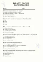 anteprima - Quiz - Mappe tematiche - Clima e popolazione - Quiz - Pagina 1