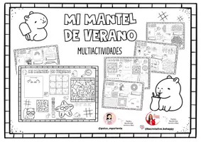 Vista previa - Manualidades / Dibujos para colorear - Manteles verano_multiactividades - Portada