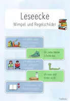 Vorschau - Poster - Leseecke - Wimpelkette und Regelschilder (Neutrale Version) - Seite 1