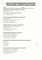 anteprima - Quiz - Pianificare la struttura (introduzione, sviluppo e conclusione) - Pagina 1