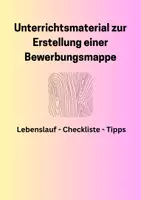 Vorschau - Arbeitsblätter - Eine Bewerbungsmappe erstellen - Checkliste - Deckblatt