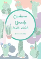 Vista previa - Para docentes: organización, planificación y formación - Cuaderno Docente 2025-2026 Cactus - Portada