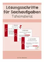 Vorschau - Präsentationen/Tafelbilder - Lösungsschritte für Sachaufgaben - Deckblatt