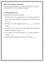 anteprima - Esercizi - Applicare le quattro operazioni con numeri razionali positivi e negativi - Pagina 1
