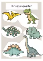 Vorschau - Poster - Dinosaurier - Bildkarten - Deckblatt