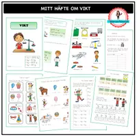 förhandsvisning - Mitt häfte om vikt - försättsblad