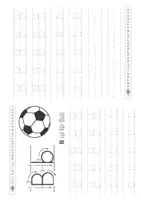 Vorschau - Arbeitsblätter - Buchstaben nachspuren - Druckschrift lernen - Seite 2