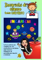 anteprima - Poster - Cartellone degli incarichi - Tema universo - Pagina di copertina