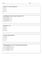 anteprima - Quiz - Verificare la soluzione sostituendo il valore trovato nell’equazione - Pagina 3