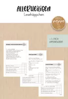 Vorschau - Arbeitsblätter - Allerheiligen Lesehäppchen - Lesetext mit Aufgaben - Deckblatt