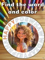 förhandsvisning - Feelings Word Search & Coloring Activity • Printables for Kids - sida 2