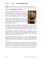 Vorschau - Unterrichtsreihen - B1-Kurs: MEIN ERSTER JOB/ Bewerbungsablauf (Lektion 10) - Seite 1