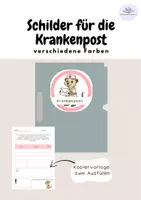Vorschau - Anderer Materialtyp - Krankenpost- Schilder und Kopivervorlage (Erdmännchen) - Deckblatt