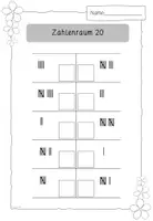 Vorschau - Arbeitsblätter - Repetition/Wiederholung 1. Klasse Mathematik - ZR20 - Zahlenraum, Addition & Subtraktion für die 1. Klasse - Seite 3