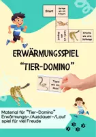 Vorschau - Bildkarten - Sport: Tierdomino zur Erwärmung (Erwärmung/Spiele) - Deckblatt