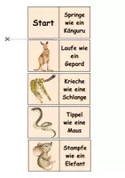 Vorschau - Bildkarten - Sport: Tierdomino zur Erwärmung (Erwärmung/Spiele) - Seite 2