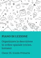 anteprima - Piani di lezione - Organizzare la descrizione in ordine spaziale (vicino, lontano) - Pagina di copertina