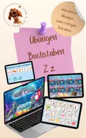Vorschau - Spiele - Buchstabe Z - interaktive Genially-Übungen zum Lesen und Schreiben - Deckblatt