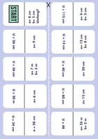 Vorschau - Arbeitsblätter - Domino-Spiel: Umfang berechnen (inkl. Arbeitsblatt) - Seite 2