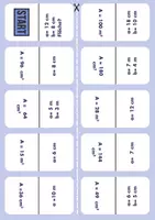 Vorschau - Arbeitsblätter - Domino-Spiel: Flächeninhalt berechnen (inkl. Arbeitsblatt) - Seite 2