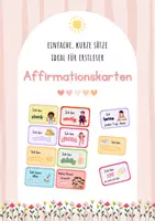 Vorschau - Bildkarten - Positive Affirmationen Mutmacher pastell Lobkärtchen - Deckblatt