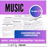 Vorschau - Unterrichtsreihen - Write, Compose & Perform – Songwriting for Middle School Grades 7–9 - Deckblatt