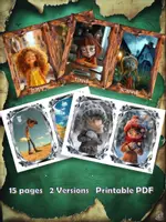 Попередній перегляд - Printable Feelings Cards for Kids • Matching Activity • 10 Emotions • PDF for ESL & Home Use - Сторінка 1