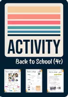 Aperçu - Préparation de séance / Séance complète - BACK TO SCHOOL – Activité pour le premier cours de 4ᵉ ! - Page de couverture