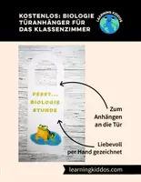Vorschau - Mal- und Bastelvorlagen - Türanhänger für den Biologieunterricht - Frösche - Deckblatt